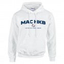 MAC-HKB fehér kapucnis pulóver