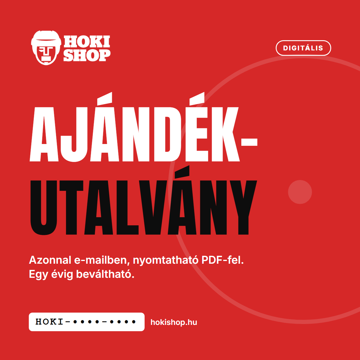 Hoki Shop ajándékutalvány